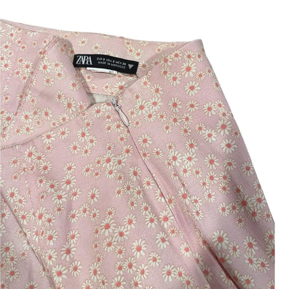 Zara Floral Pink Mini Skirt - Picture 3 of 4
